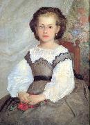 Pierre-Auguste Renoir Mademoiselle Romaine Lancaux oil on canvas